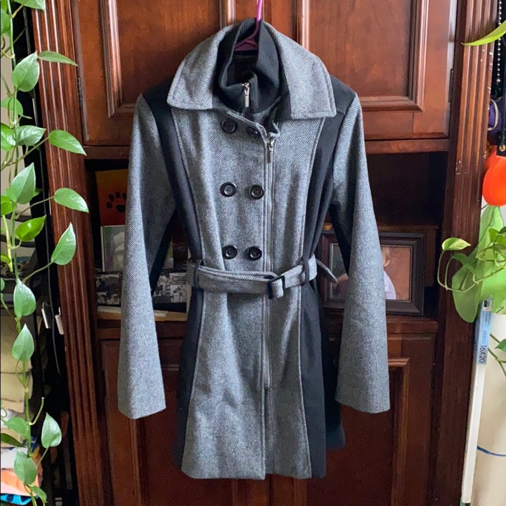 Yoki women’s double breasted trench/pea coat